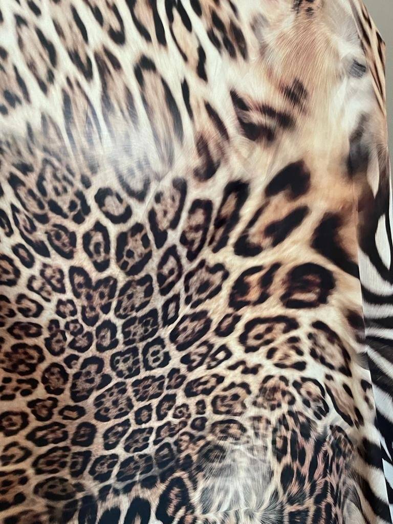 Matase Satinata Animal print Nr.B19