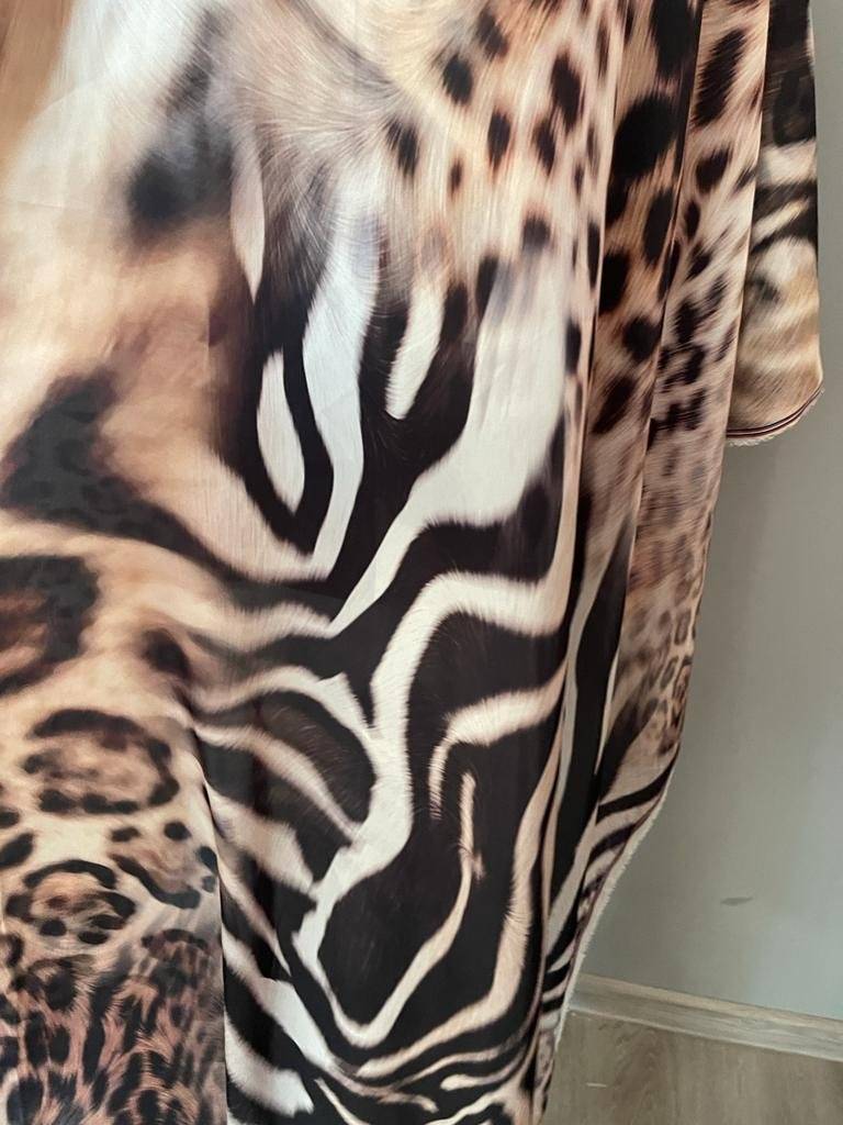 Matase Satinata Animal print Nr.B19