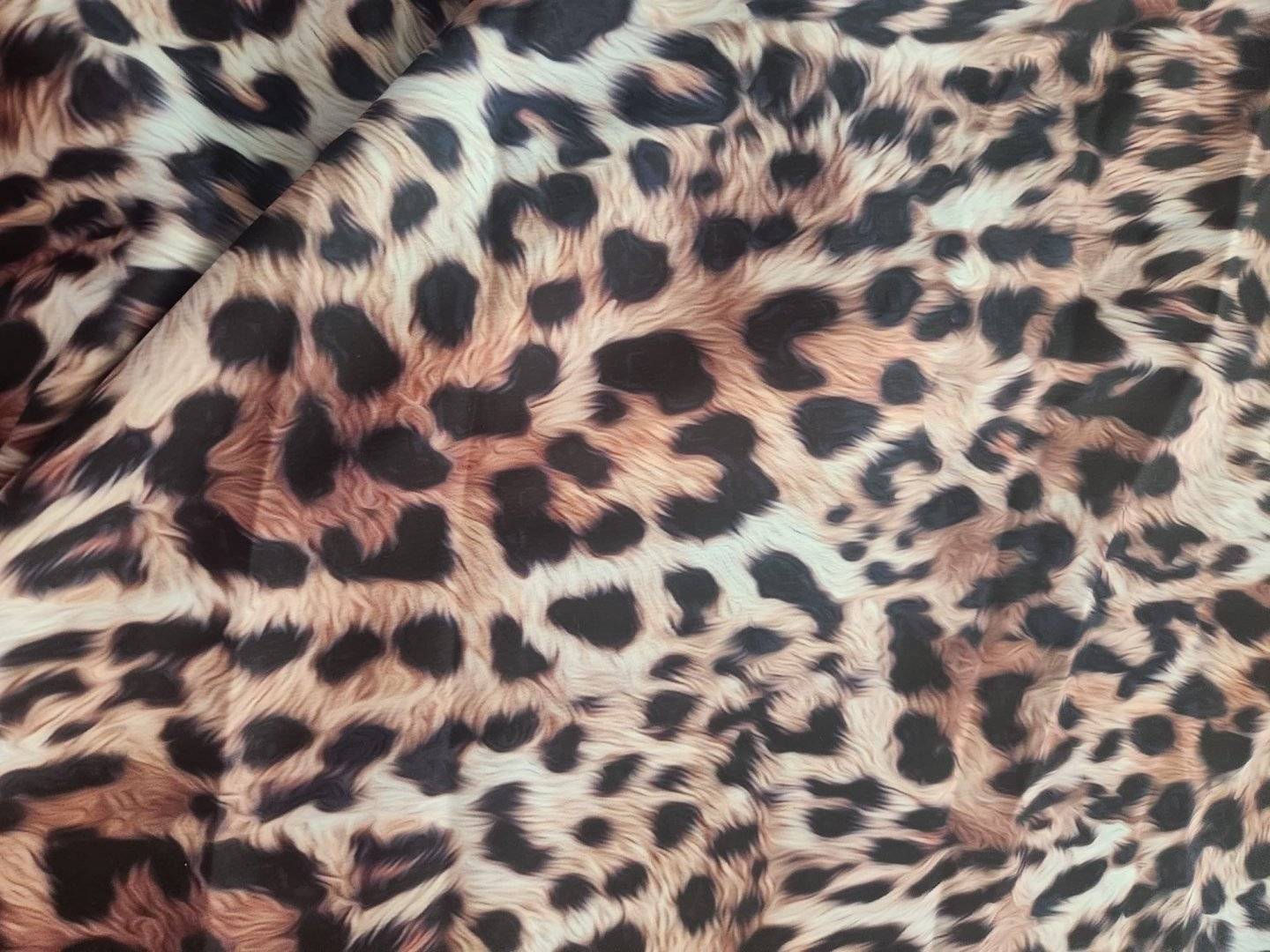 Matase Satinata Animal Print Nr.B25