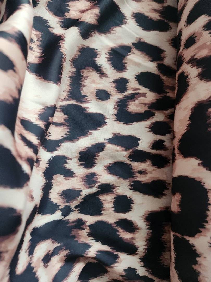 Matase Satinata Animal Print Nr.B31