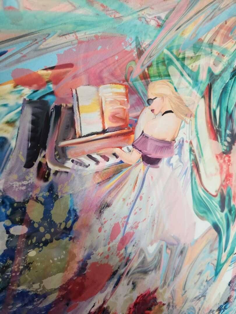Matase Satinata Digital Print Nr.B7