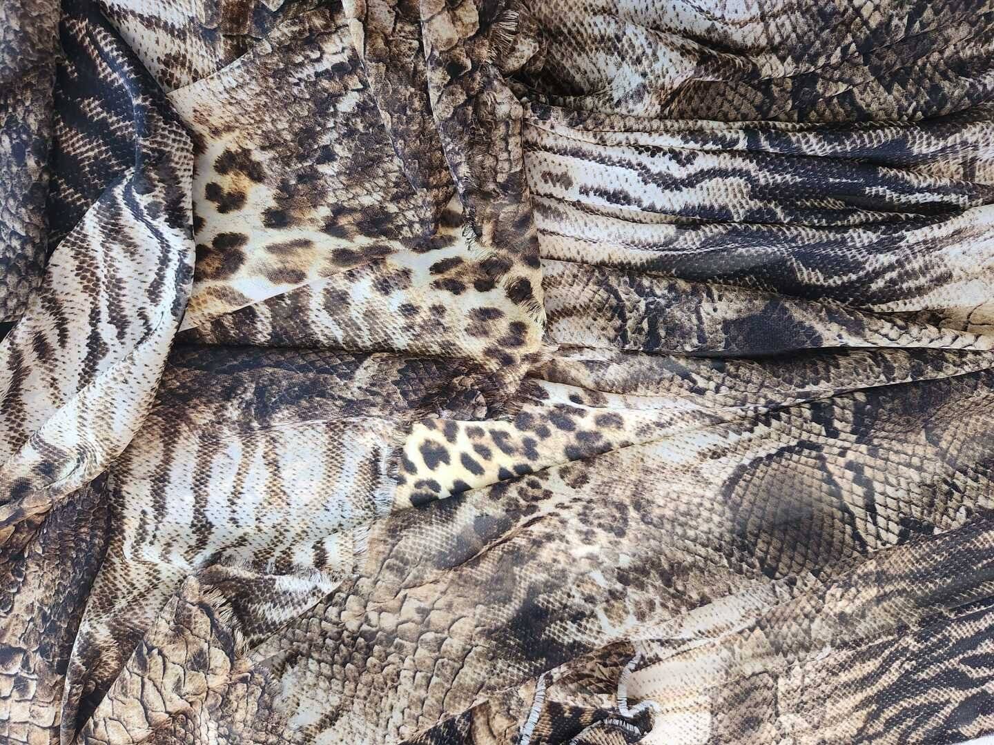 Voal Imprimat Animal Print Nr.A55